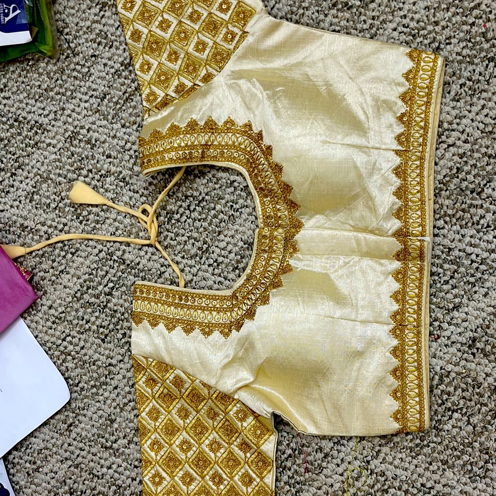 Zari work free size work